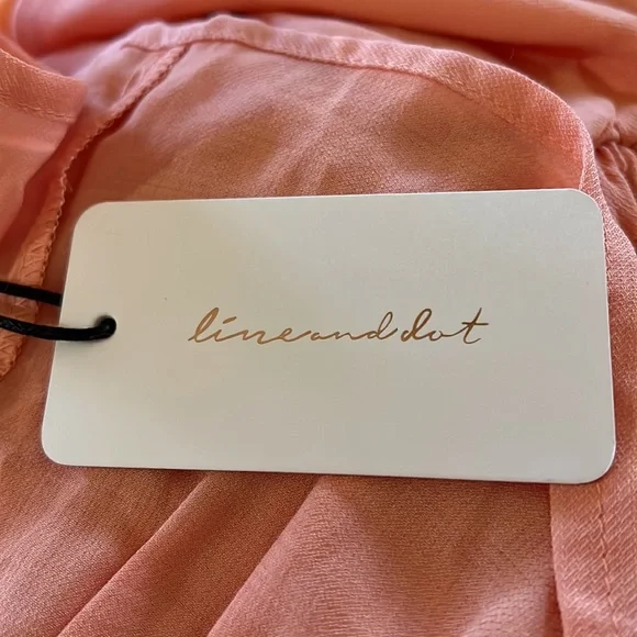 Line and Dot Coral dress - Picture 5 of 5